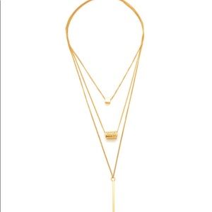 belleamejanice Jewelry - Layered Gold Geometric Pendant Necklace belleamejanice Jewelry - Layered Gold Geometric Pendant Necklace